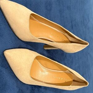 Kelly & Katie Tan Pointed-Toe Heels